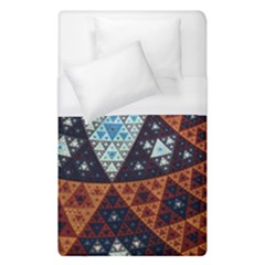 Fractal Triangle Geometric Abstract Pattern Duvet Cover (single Size)