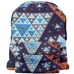 Fractal Triangle Geometric Abstract Pattern Giant Full Print Backpack