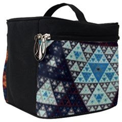 Fractal Triangle Geometric Abstract Pattern Make Up Travel Bag (big)