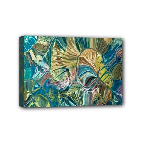 Abstract Petals Mini Canvas 6  X 4  (stretched)