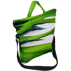 Golf Course Par Green Fold Over Handle Tote Bag
