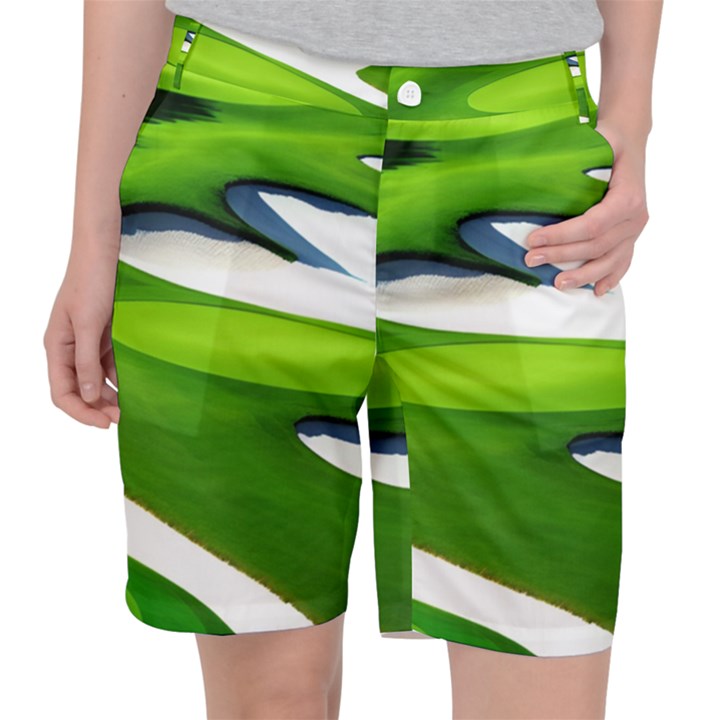 Golf Course Par Green Women s Pocket Shorts