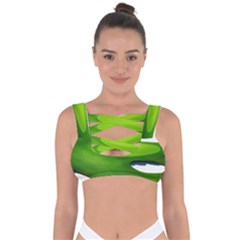 Golf Course Par Green Bandaged Up Bikini Top by Proyonanggan