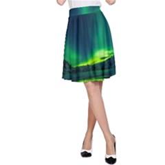 Iceland Aurora Borealis A-line Skirt