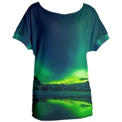 Iceland Aurora Borealis Women s Oversized T-shirt