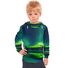 Iceland Aurora Borealis Kids  Hooded Pullover