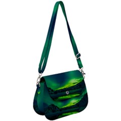 Iceland Aurora Borealis Saddle Handbag by Proyonanggan