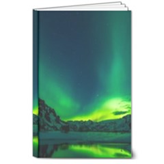 Iceland Aurora Borealis 8  X 10  Hardcover Notebook by Proyonanggan