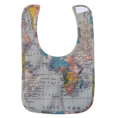 Vintage World Map Baby Bib