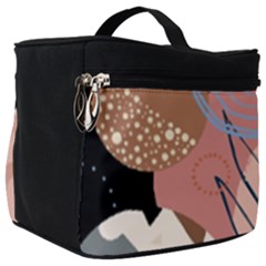 Abstract Boho Bohemian Style Retro Vintage Make Up Travel Bag (big)