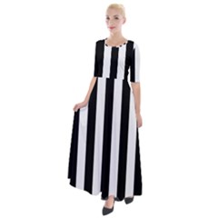 Stripes Geometric Pattern Digital Art Art Abstract Abstract Art Half Sleeves Maxi Dress