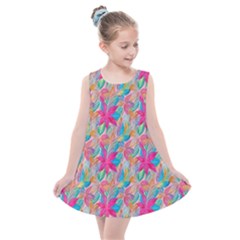 Carm Leaves  Kids  Summer Dress