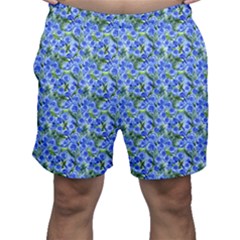 Blue Roses Garden Men s Shorts