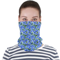 Blue Roses Garden Face Seamless Bandana (adult)