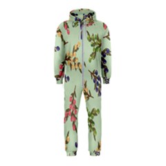 Berries Flowers Pattern Print Hooded Jumpsuit (kids)