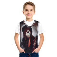 Melancholy Autumn Kids  Basketball Tank Top