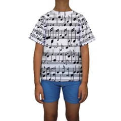 Harmonize Your Soul Kids  Short Sleeve Swimwear