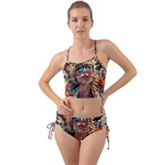 Colorful Model Mini Tank Bikini Set