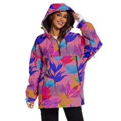 Pink And Blue Floral Women s Ski And Snowboard Waterproof Breathable Jacket