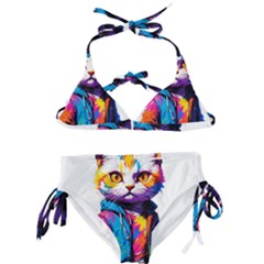 Wild Cat Kids  Classic Bikini Set by Sosodesigns19