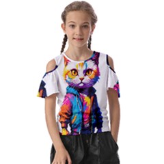 Wild Cat Kids  Butterfly Cutout T-shirt