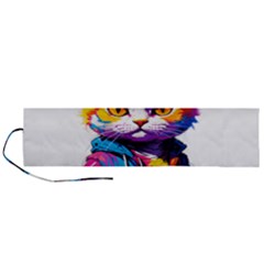 Wild Cat Roll Up Canvas Pencil Holder (l) by Sosodesigns19