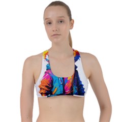 Wild Cat Criss Cross Racerback Sports Bra