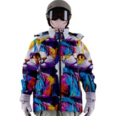 Wild Cat Women s Zip Ski And Snowboard Waterproof Breathable Jacket by Sosodesigns19