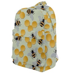 Bees Pattern Honey Bee Bug Honeycomb Honey Beehive Classic Backpack