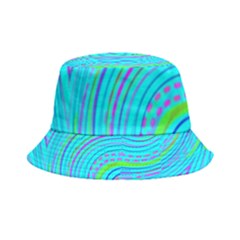 Pattern Swirl Pink Green Aqua Inside Out Bucket Hat