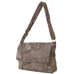 Old Vintage Classic Map Of Europe Full Print Messenger Bag (s)