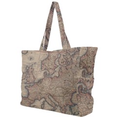 Old Vintage Classic Map Of Europe Simple Shoulder Bag