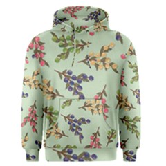 Berries Flowers Pattern Print Men s Core Hoodie