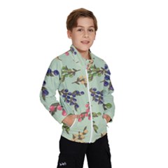 Berries Flowers Pattern Print Kids  Windbreaker