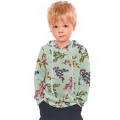 Berries Flowers Pattern Print Kids  Overhead Hoodie