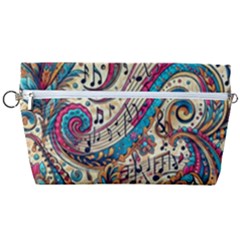 Paisley Print Musical Notes Handbag Organizer