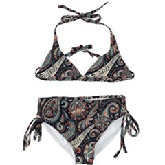 Paisley Print Musical Notes7 Kids  Classic Bikini Set