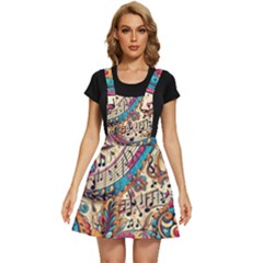 Paisley Print Musical Notes Apron Dress