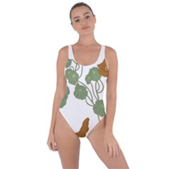 Nasturtium Flowers Plant Leaves Bring Sexy Back Swimsuit