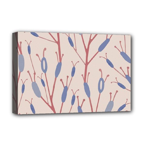 Abstract Pattern Floral Branches Deluxe Canvas 18  X 12  (stretched) by Ndabl3x