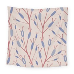 Abstract Pattern Floral Branches Square Tapestry (large)