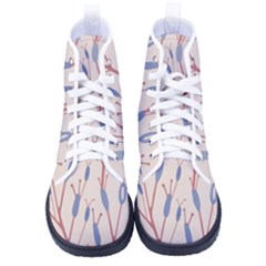 Abstract Pattern Floral Branches Women s High-top Canvas Sneakers by Ndabl3x