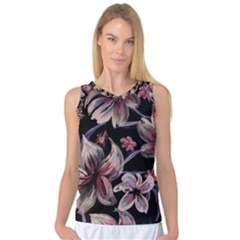 Flowers Floral Pattern Design Women s Basketball Tank Top