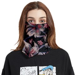 Flowers Floral Pattern Design Face Covering Bandana (two Sides)