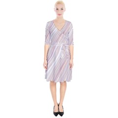 Marble Texture Marble Painting Wrap Up Cocktail Dress