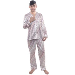 Marble Texture Marble Painting Men s Long Sleeve Satin Pajamas Set