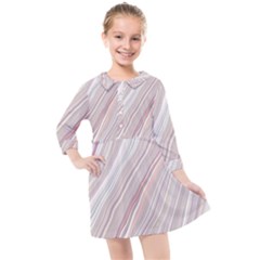 Marble Texture Marble Painting Kids  Quarter Sleeve Shirt Dress