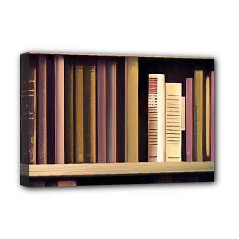 Books Bookshelves Office Fantasy Background Artwork Book Cover Apothecary Book Nook Literature Libra Deluxe Canvas 18  X 12  (stretched)