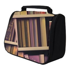 Books Bookshelves Office Fantasy Background Artwork Book Cover Apothecary Book Nook Literature Libra Full Print Travel Pouch (small)