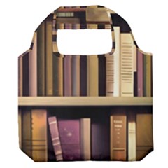 Books Bookshelves Office Fantasy Background Artwork Book Cover Apothecary Book Nook Literature Libra Premium Foldable Grocery Recycle Bag